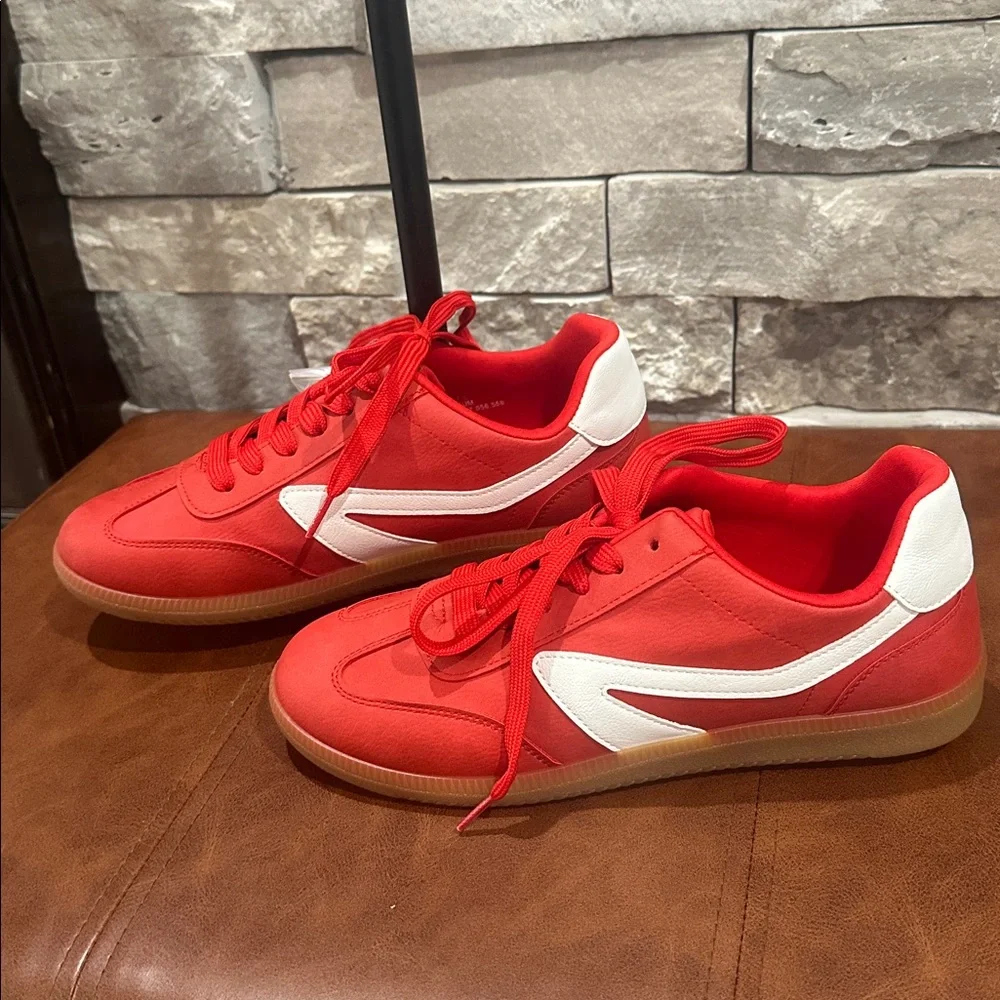 Dolce Vita Red and White Athletic Shoes - Picture 1 of 5